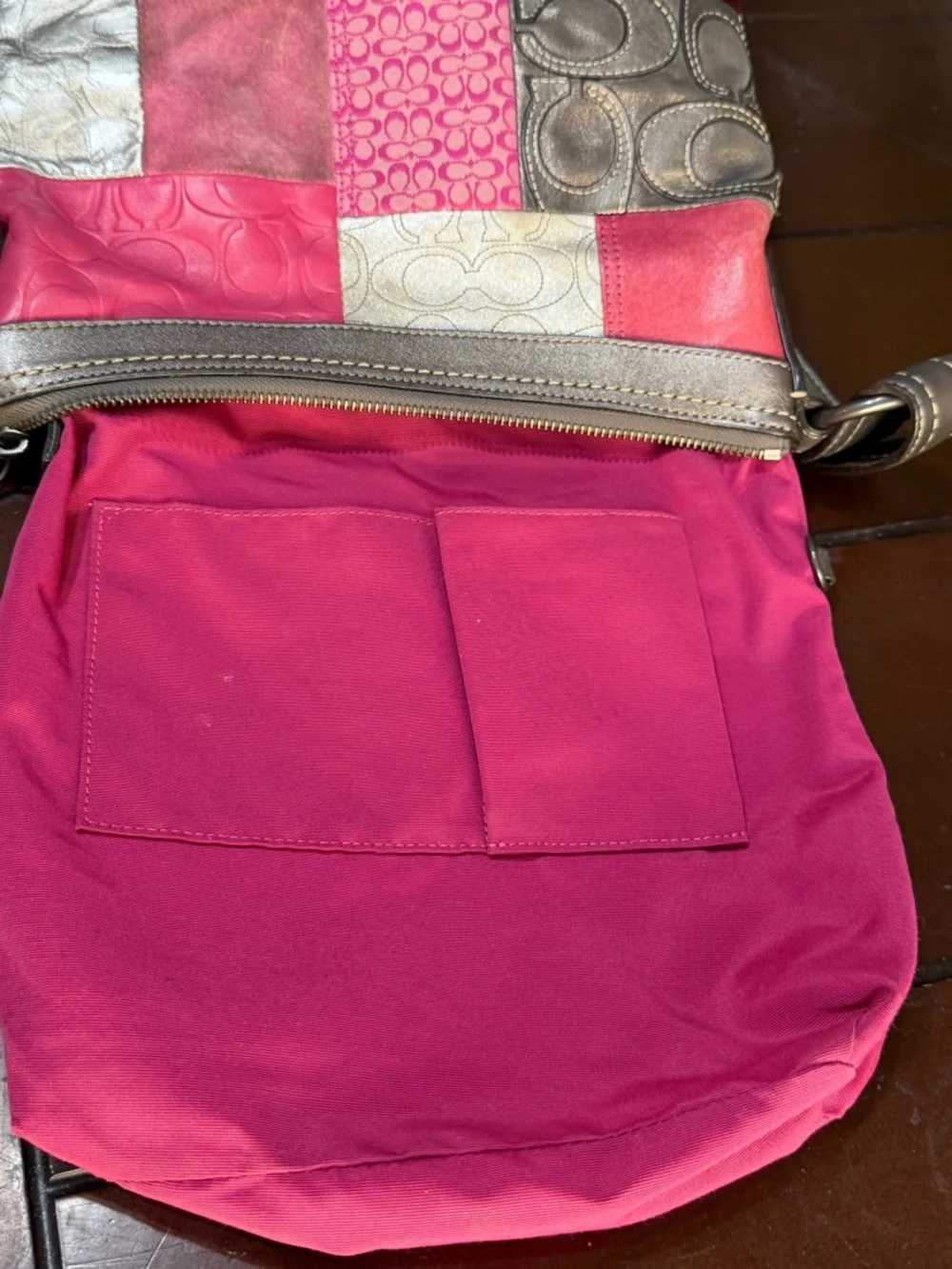 Coach Pink Soho SIgnature Canvas
Patchwork PINk Shoulder Bag - Picture 13 of 15